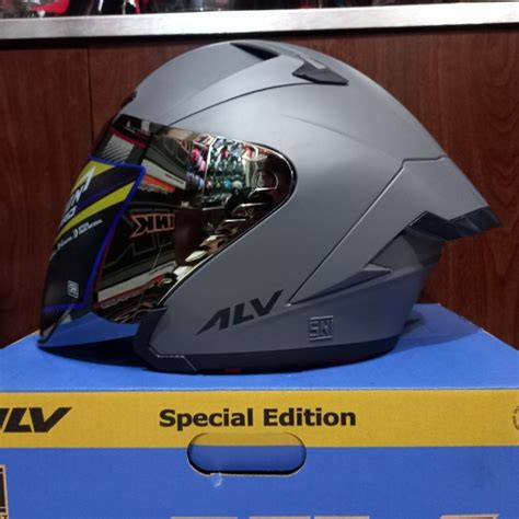 Jual Helm Alv Ultron Pro Single Visor Half Face Shopee Indonesia