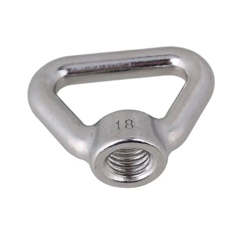 Silver Stainless Steel Triangle Shape M Lifting Eye Nut Thread