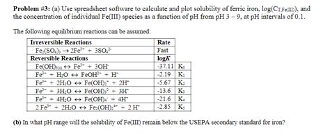 Problem 3 A Use Spreadsheet Software To Calculate Chegg