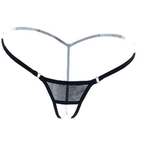 Women Sex Lingerie Mini Micro Crotchles Panties Thong G String