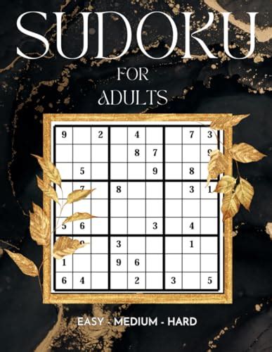 Sudoku For Adults 300 Sudokus For Adults Easy Medium And Difficult With Large Print Ideal