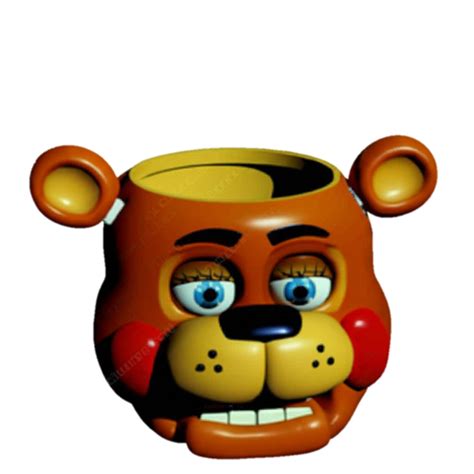🍿 3d Popcorn Bucket Of Toy Freddy For The Premiere Of The Fnaf 2 Movie・free Stl File For 3d
