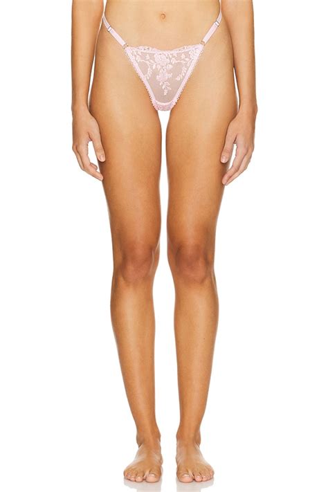 Kat The Label Nicolette Thong In Baby Pink Revolve