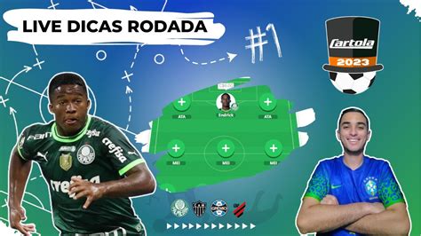 LIVE CARTOLA FC 2023 RODADA 1 ESCALAÇÃO E DICAS DE VALORIZAÇÃO