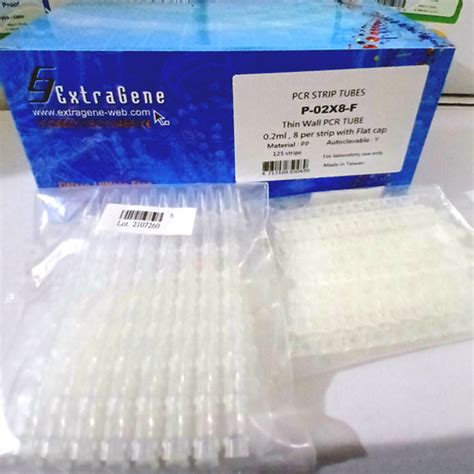 Jual Extragene 0 2ml PCR Strip Tubes With Flat Cap Kota Bekasi SBS