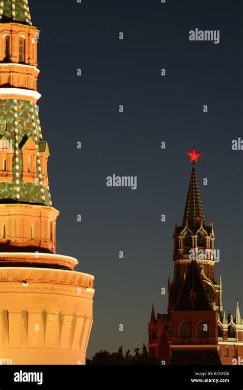 Towers of Moscow Kremlin Stock Photo - Alamy