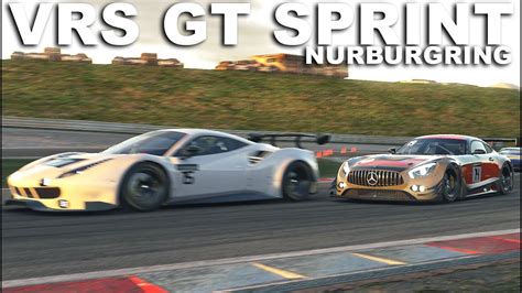 Iracing Vrs Gt Sprint Race Nurburgring Mercedes Amg Gt3 Youtube