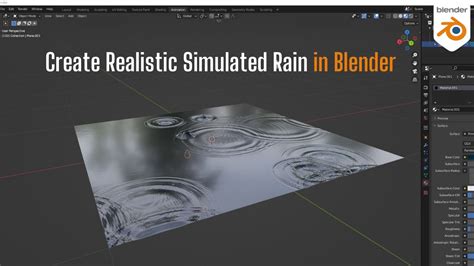 Advanced Rain Particle Systems In Blender Youtube