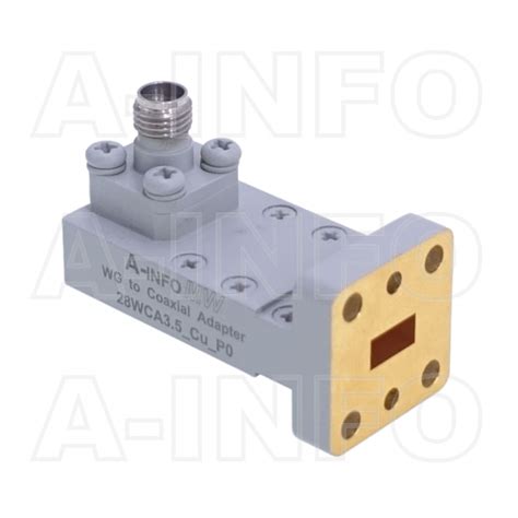 Wca Cu P Right Angle Rectangular Waveguide To Coaxial Adapter