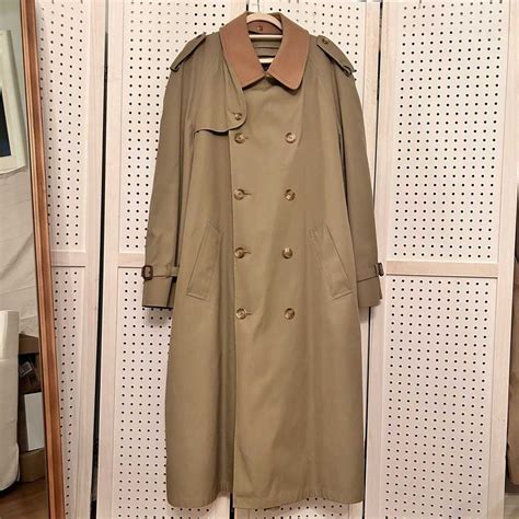 Brooks Brothers Vintage Khaki Trench Coat 40 Long Gem