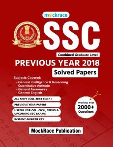 Ssc Cgl Tier Previous Year Papers Papers Buy Ssc Cgl Tier