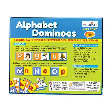 Alphabet Dominoes Creative Educational Aids