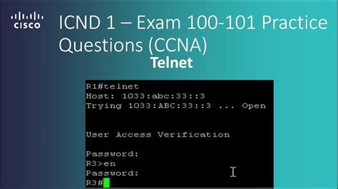 Cisco Icnd Exam Telnet Practice Questions Ccna R S Youtube