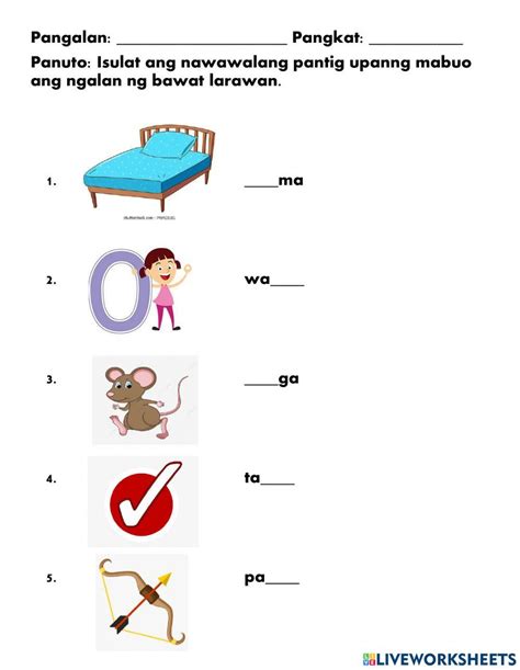 Tagalog Body Parts Online Exercise For Live Worksheets 42 Off