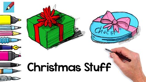 Learn How To Draw Christmas Stuff Real Easy Step By Step With Easy