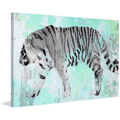 "White Tiger" Painting Print on Wrapped Canvas - Walmart.com