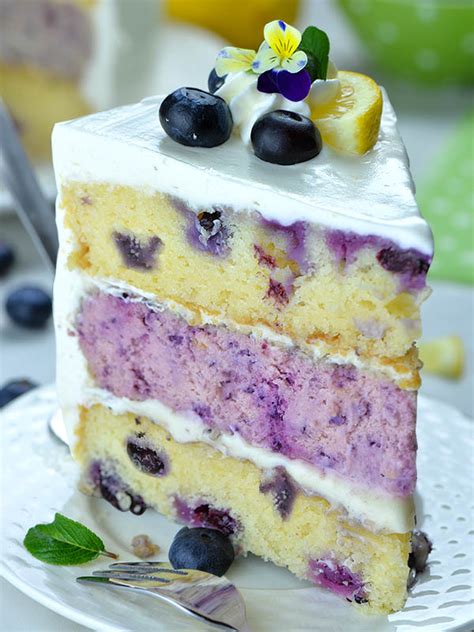 Lemon Blueberry Layer Cake