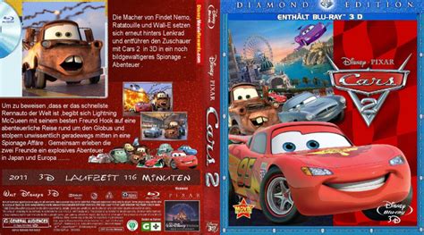 Cars 2 3D DE Blu-Ray Cover - DVDcover.Com