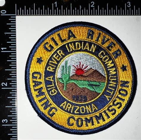 Vintage Obsolete Gila River Indian Community Gaming Commission Arizona Az Patch Ebay