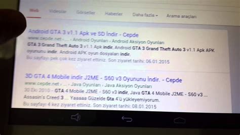 Android Tablete Veya Telefona Gta Nas L Y Klenir Youtube