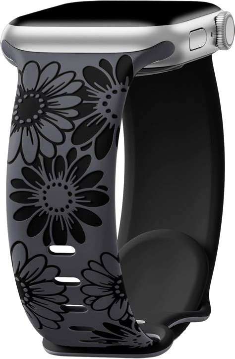 Amazon Daqin Floral Engraved Band Compatible With Apple Watch Band