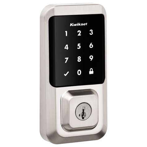 Kwikset Halo Touchscreen Wi Fi Enabled Smart Lock In Satin Nickel Nfm