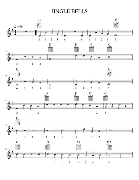 Jingle Bells Misc Traditional Jingle Bells Leadsheet Soprano