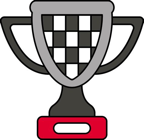 Colorful Trophy Cup Icon In Flat Style Vector Art At Vecteezy