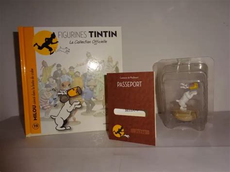 FIGURINE TINTIN COLLECTION officielle n19 Milou coincé dans la boite