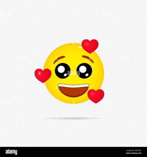 Amor Icono Emoji Feliz Emoci N Imagen Vector De Stock Alamy