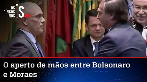 Bolsonaro E Alexandre De Moraes Se Cumprimentam Em Evento Veja Vídeo