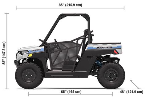 Specs: 2021 Polaris RANGER 150 EFI White Lightning/Sky Blue LE