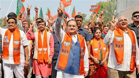 Bjp Sweeps All Four Rajya Sabha Seats In Gujarat