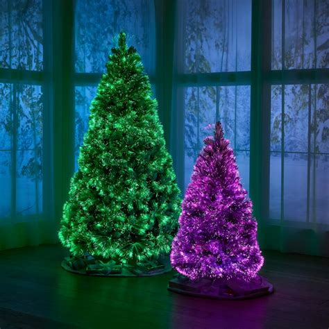 The Flocked Northern Lights Tree Hammacher Schlemmer