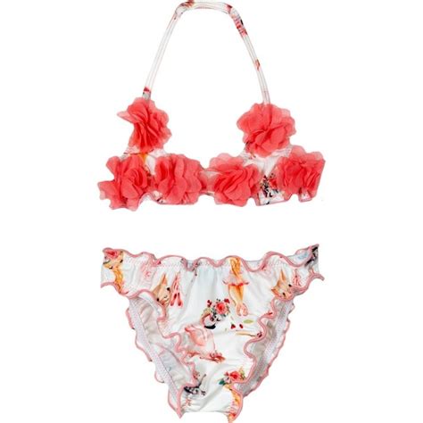 Tortue Παιδικό Μαγιό Bikini Set για Κορίτσι Λευκό S2 121 206 BestPrice gr