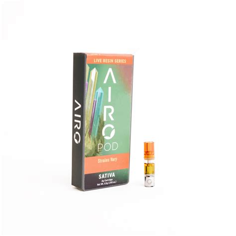 Airopro Live Resin Cartridge Sativa 500mg Rec