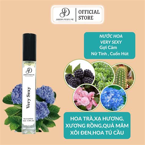 Nước Hoa Nữ Mini Very Sexy Jardin Gợi Cảm Nữ Tính Cuốn Hút 10ml Dầu Thơm Body Mist Nữ Very