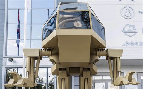 Russia News Russia Unveils Huge Walking Robot That Acts As Bulletproof