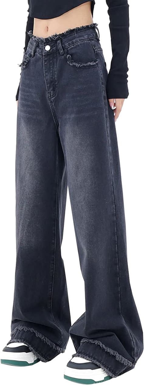 Buy Longyida Baggy Jeans For Women Y K Stretch High Waisted Straight