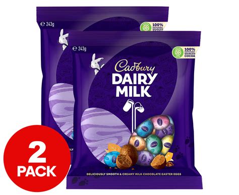 2 X Cadbury Dairy Milk Chocolate Easter Eggs 243g Catch Au