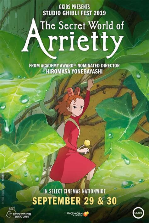 GKIDS RELEASE: THE SECRET WORLD OF ARRIETTY FOR STUDIO GHIBLI FEST 2019 ...