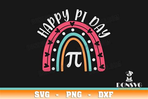 Rainbow Pi Symbol Svg Happy Pi Day Math Teacher School Png Clipart T