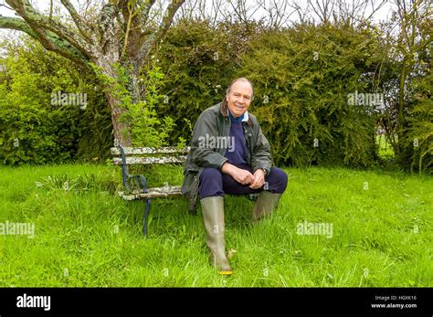 Actor Charles Collingwood, Brian Aldridge from "The Archers", at home ...