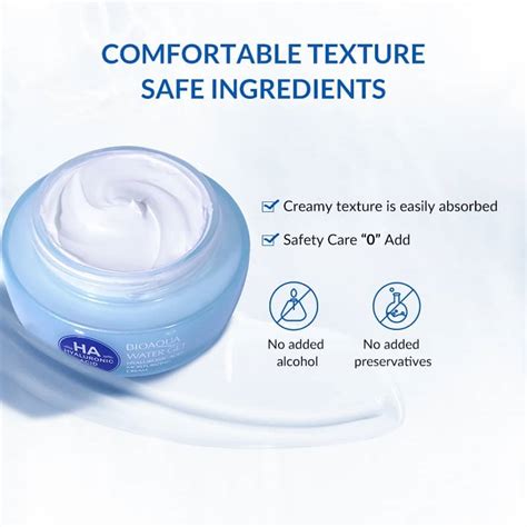 Bioaqua Water GET - Hyaluronic Acid Moisture Replenishment Cream - Loja ...