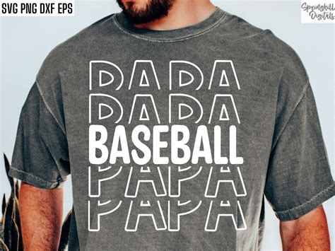 Baseball Papa Svg Baseball T Shirt Cut File Baseball Grandpa Svgs High