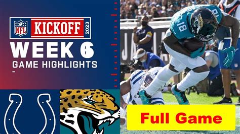 Jacksonville Jaguars Vs Indianapolis Colts Full Game Highlights Nfl