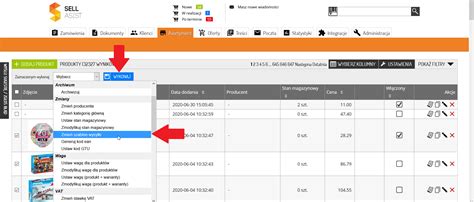 Jak masowo zmienić szablon wysyłki w produktach Sellasist