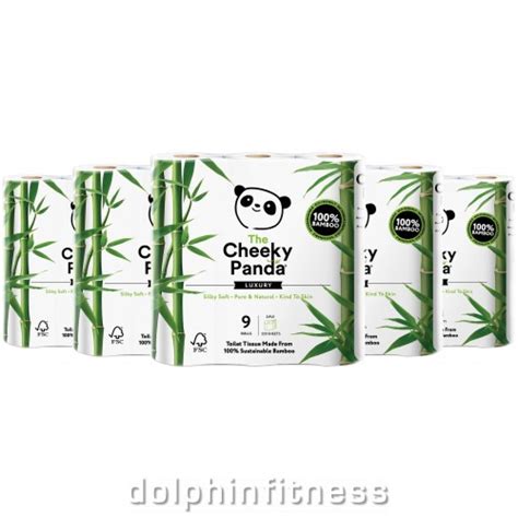 The Cheeky Panda 100 Sustainable Bamboo Toilet Tissue 5 X 9 Rolls