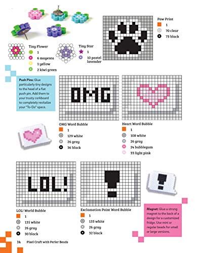 Pixel Craft With Perler Beads More Than 50 Patterns Patterns For Hama