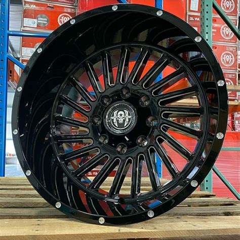 24x14 Black Milled Hardcore OffRoad HC17 Legend 6x139 7 6x5 5 Wheels